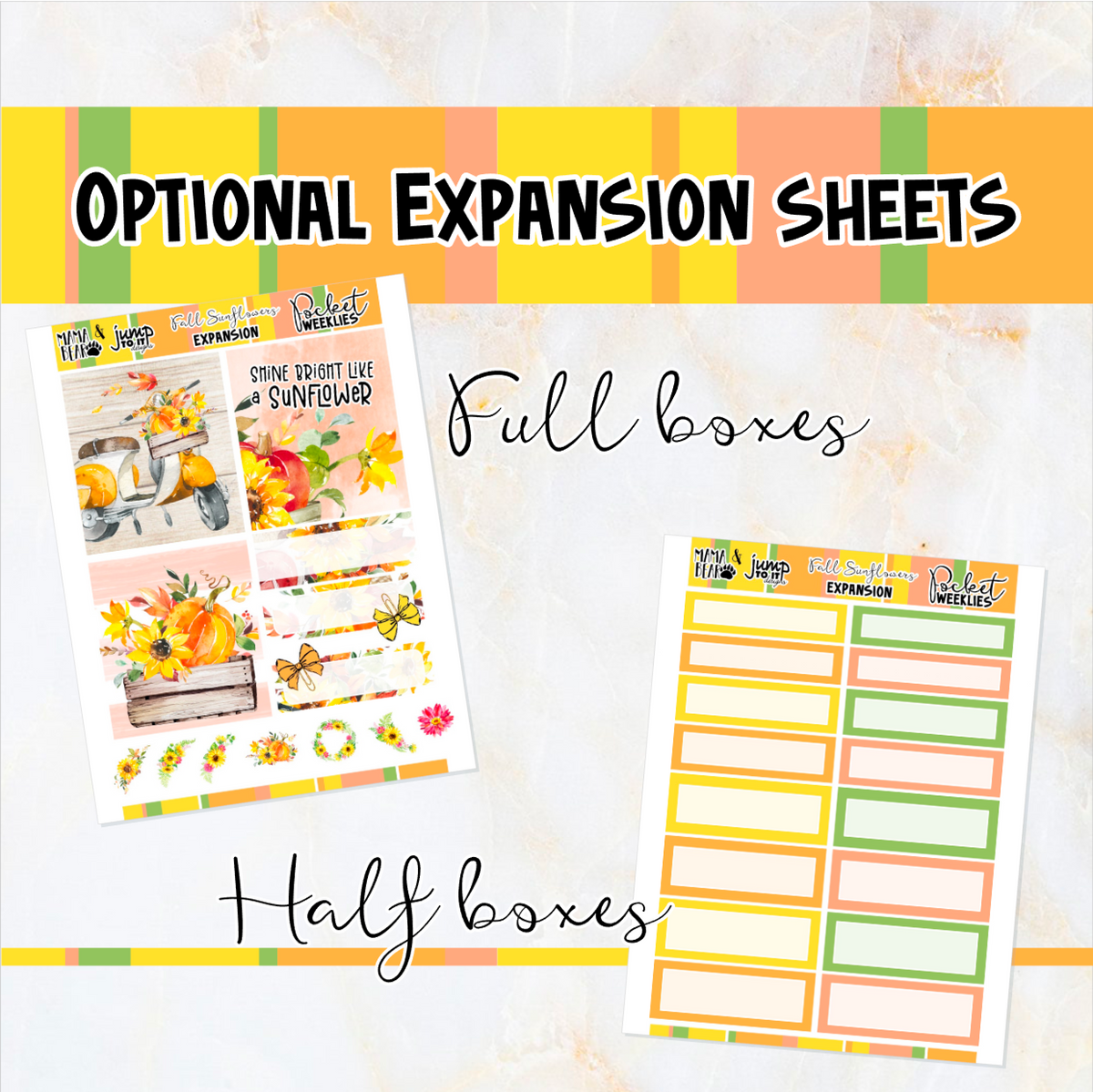 Mini B6 Back to School Neutral Weekly Planner Sticker Kit sized