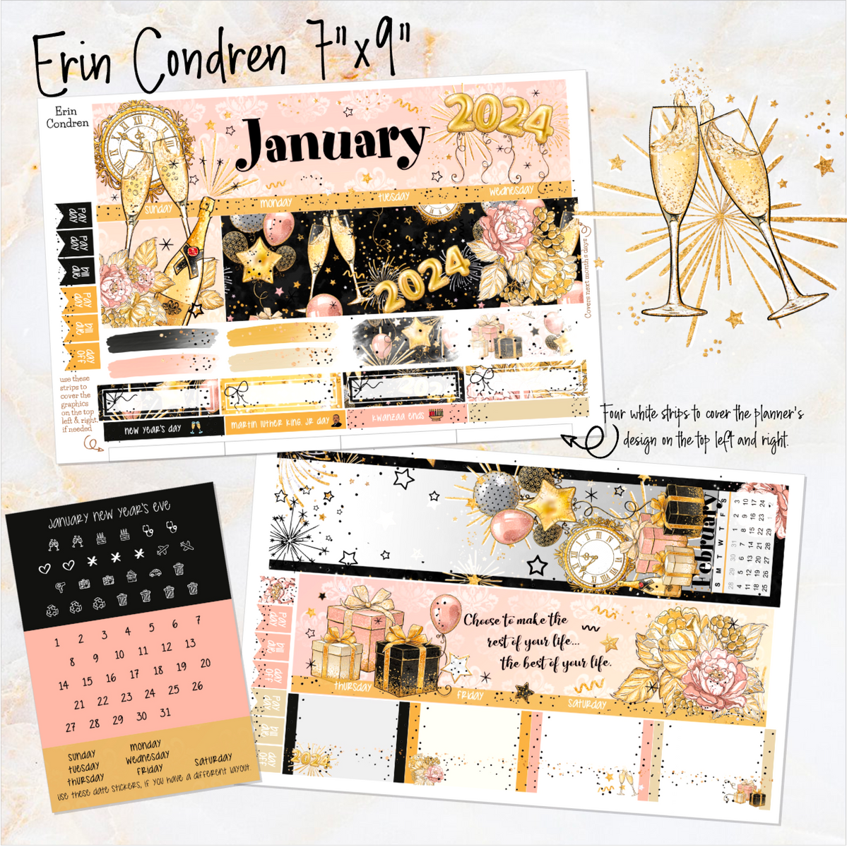 Transparent Weather Stickers for Erin Condren, Hobonichi Weeks, any Pl –  Adorably Amy Designs