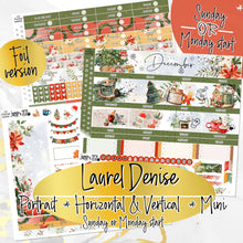 Load image into Gallery viewer, December Cozy Night Christmas FOIL - Laurel Denise Planner stickers - Portrait, Mini, Vertical, Horizontal &amp; Project