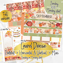 Load image into Gallery viewer, Sweet September FOIL - Laurel Denise Planner stickers - Portrait, Mini, Vertical, Horizontal &amp; Project