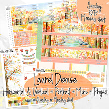 Load image into Gallery viewer, September Fall Days - Laurel Denise Planner stickers - Portrait, Mini, Vertical, Horizontal &amp; Project