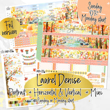 Load image into Gallery viewer, September Fall Days FOIL - Laurel Denise Planner stickers - Portrait, Mini, Vertical, Horizontal &amp; Project