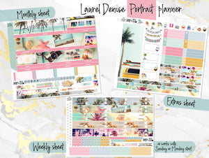 August - Laurel Denise Planner stickers - Portrait, Mini, Vertical, Horizontal & Project