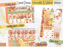 Load image into Gallery viewer, Sweet September FOIL - Laurel Denise Planner stickers - Portrait, Mini, Vertical, Horizontal &amp; Project