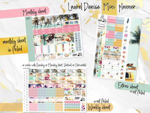 August FOIL - Laurel Denise Planner stickers - Portrait, Mini, Vertical, Horizontal & Project