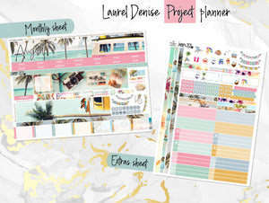 August - Laurel Denise Planner stickers - Portrait, Mini, Vertical, Horizontal & Project