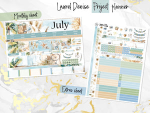 July - Laurel Denise Planner stickers - Portrait, Mini, Vertical, Horizontal & Project