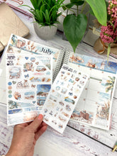 Load image into Gallery viewer, July Beach Days Deco sheet - planner stickers          (S-109-49)