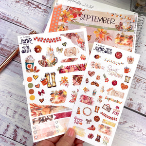 Sweet September Deco sheet - planner stickers          (S-109-50)