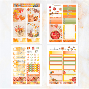 Sweet September - POCKET Mini Weekly Kit Planner stickers