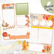 Load image into Gallery viewer, Sweet September Notes monthly sticker - Erin Condren Vertical Horizontal 7&quot;x9&quot;, Happy Planner Classic, Mini &amp; Big