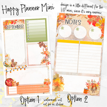 Load image into Gallery viewer, Sweet September Notes monthly sticker - Erin Condren Vertical Horizontal 7&quot;x9&quot;, Happy Planner Classic, Mini &amp; Big