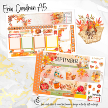 Load image into Gallery viewer, Sweet September monthly - Erin Condren Vertical Horizontal 7&quot;x9&quot;, Happy Planner Classic, Mini &amp; Big