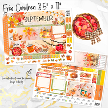 Load image into Gallery viewer, Sweet September FOILED monthly - Erin Condren Vertical Horizontal 7&quot;x9&quot;, Happy Planner Classic, Mini &amp; Big