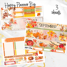 Load image into Gallery viewer, Sweet September FOILED monthly - Erin Condren Vertical Horizontal 7&quot;x9&quot;, Happy Planner Classic, Mini &amp; Big