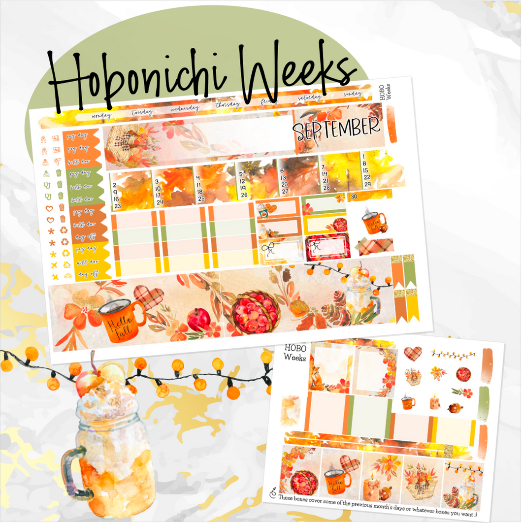 Sweet September '24  monthly - Hobonichi Weeks personal planner