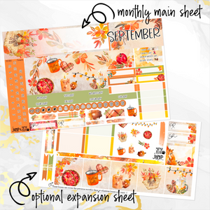 Sweet September monthly - Hobonichi Cousin A5 personal planner