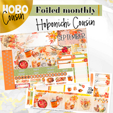 Load image into Gallery viewer, Sweet September FOILED monthly - Hobonichi Cousin A5 personal planner