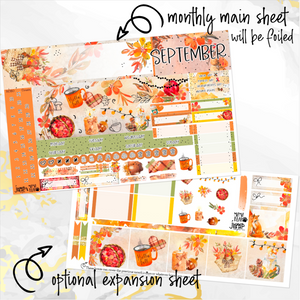 Sweet September FOILED monthly - Hobonichi Cousin A5 personal planner