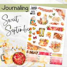 Load image into Gallery viewer, Sweet September JOURNAL sheet - planner stickers          (S-132-23)