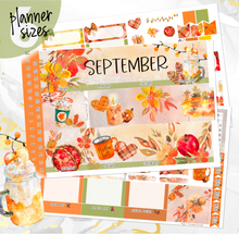 Load image into Gallery viewer, Sweet September monthly - Erin Condren Vertical Horizontal 7&quot;x9&quot;, Happy Planner Classic, Mini &amp; Big