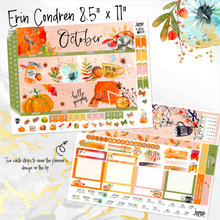 Load image into Gallery viewer, October Pumpkin Spice &#39;24 monthly - Erin Condren Vertical Horizontal 7&quot;x9&quot;, Happy Planner Classic, Mini &amp; Big