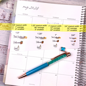 Holiday stickers w/ Icons planner calendar            (S-115-2+)