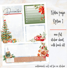 Load image into Gallery viewer, December Cozy Night Christmas Notes monthly sticker - Erin Condren Vertical Horizontal 7&quot;x9&quot;, Happy Planner Classic, Mini &amp; Big