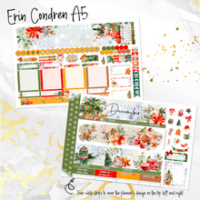 Load image into Gallery viewer, December Cozy Night &#39;24 Christmas FOILED monthly - Erin Condren Vertical Horizontal 7&quot;x9&quot;, Happy Planner Classic, Mini &amp; Big