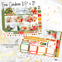 Load image into Gallery viewer, December Cozy Night &#39;24 Christmas FOILED monthly - Erin Condren Vertical Horizontal 7&quot;x9&quot;, Happy Planner Classic, Mini &amp; Big