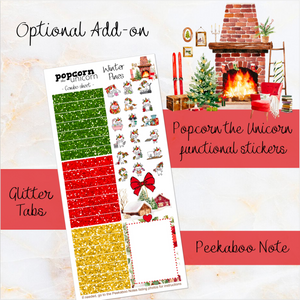 Winter Pines Christmas - weekly kit Erin Condren Vertical Horizontal, Happy Planner Classic