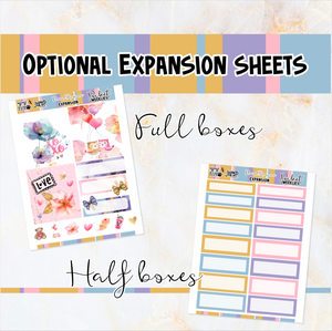 Floral Romance - POCKET Mini Weekly Kit Planner stickers