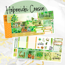 Load image into Gallery viewer, March St Patrick’s Day monthly - Hobonichi Cousin A5 personal planner