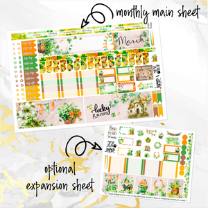 March Shamrock Dreams monthly - Hobonichi Weeks personal planner