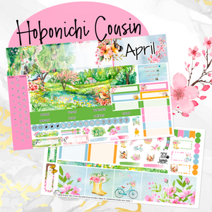 April Spring Fever monthly - Hobonichi Cousin A5 personal planner