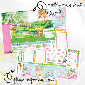 April Spring Fever monthly - Hobonichi Cousin A5 personal planner