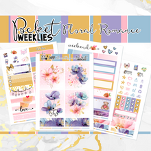 Load image into Gallery viewer, Floral Romance - POCKET Mini Weekly Kit Planner stickers