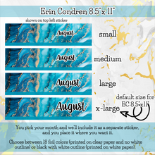 Load image into Gallery viewer, OCEAN - The Nitty Gritty Monthly-Any Month-Erin Condren 7x9 8.5x11 Happy Planner Classic &amp; Big