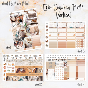 Relax & Unwind - FOIL weekly kit Erin Condren Vertical Horizontal, Happy Planner Classic & Big