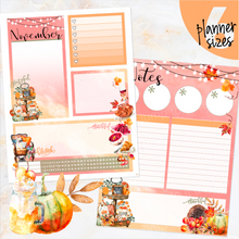 Load image into Gallery viewer, November Thanksgiving Bliss Notes monthly sticker - Erin Condren Vertical Horizontal 7&quot;x9&quot;, Happy Planner Classic, Mini &amp; Big