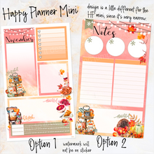 Load image into Gallery viewer, November Thanksgiving Bliss Notes monthly sticker - Erin Condren Vertical Horizontal 7&quot;x9&quot;, Happy Planner Classic, Mini &amp; Big