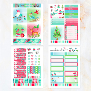 Very Merry Holiday - POCKET Mini Weekly Kit Planner stickers