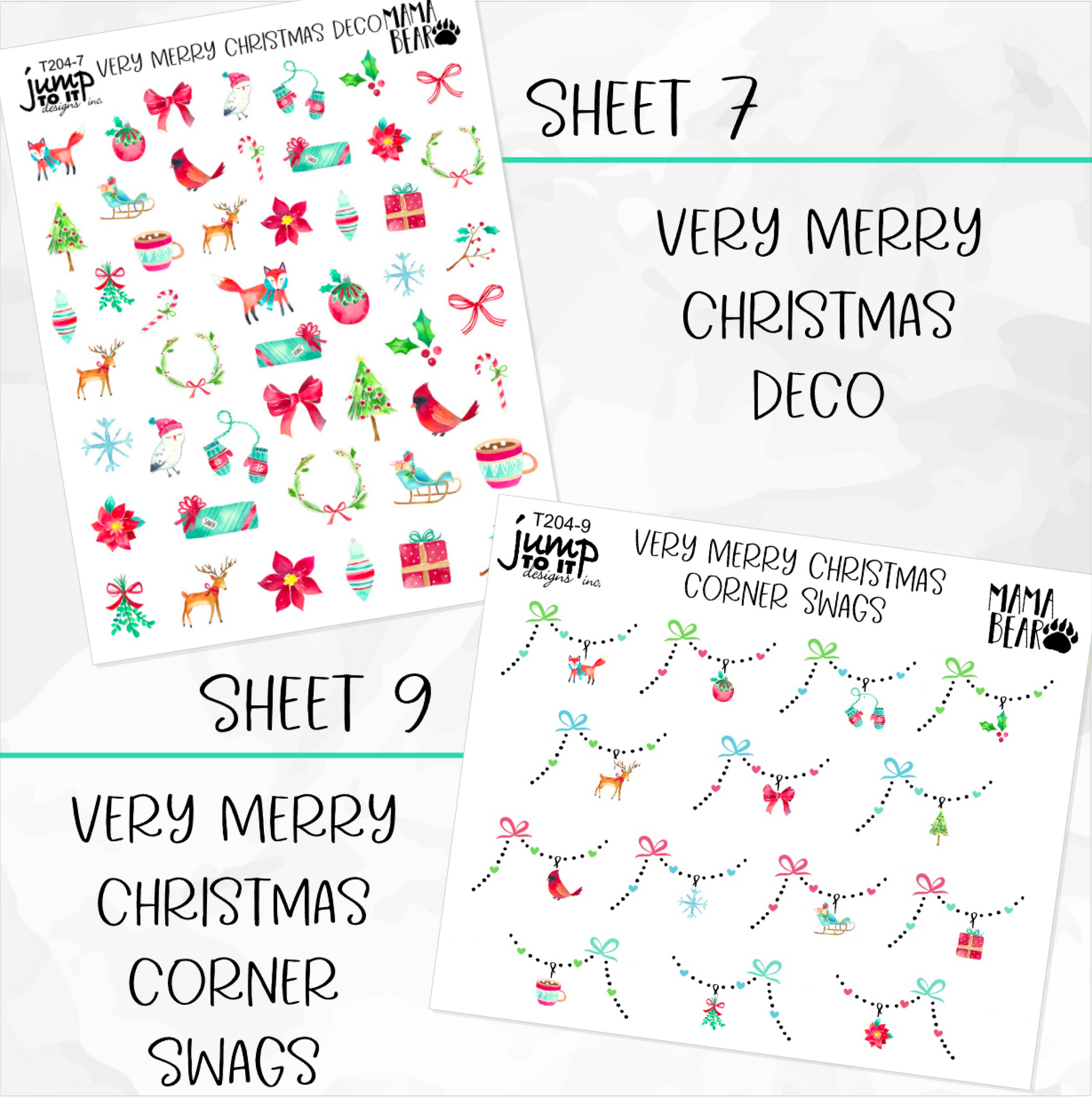 Very Merry Christmas Stickers