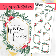 Load image into Gallery viewer, Holiday Christmas Frames Deco sheet - planner stickers          (T-250-1)