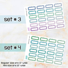 Load image into Gallery viewer, BOGO • Scallop boxes stickers        (S-124+)