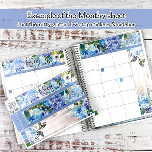 June Rosy Vacation - The Nitty Gritty Monthly - Erin Condren Vertical Horizontal